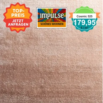 „Jab Cosmic Velours Teppich 4 m breit – weiches, luxuriöses Wohnzimmerambiente“